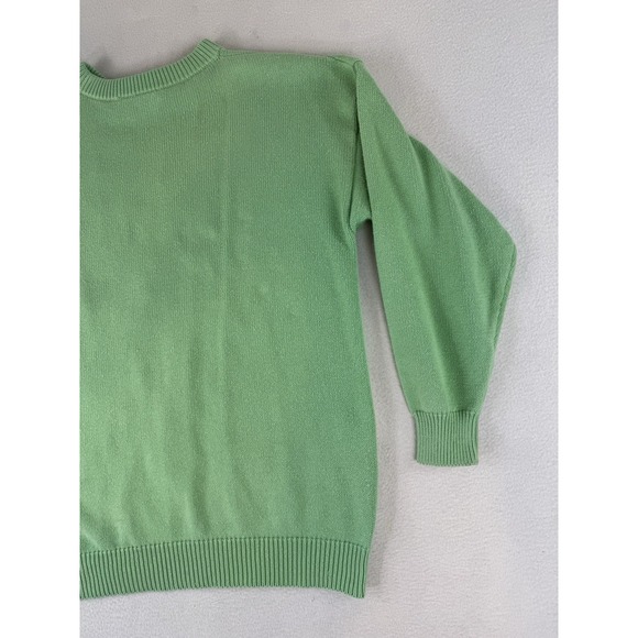 VTG Tail Sweater Sz Large Golf Embroidered Graphic Hong Kong Mountains Flowers - Picture 12 of 13